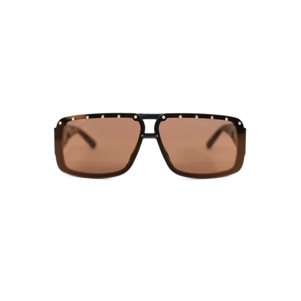Jimmy Choo MORRIS Rectangle Sunglasses – Brown / Leopard Print – NWT